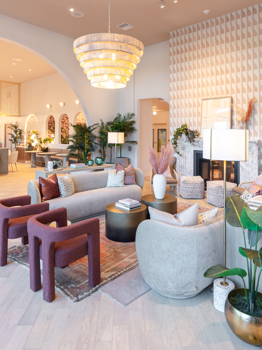 Lobby of Sweetwater, a student housing project in Gainesville, Florida